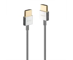 HDMI Laidas - LINDY HDMI Plonas Laidas, M/M, Ultra Didelės Spartos, 48Gbps, 7680x4320@60Hz, 1 m, Pilkas