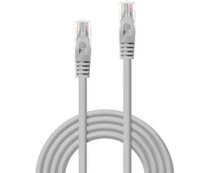 Tinklo Kabelis - LINDY Cat.5e U/UTP Tinklo Kabelis, RJ45, M/M, 100MHz, 7.5 m, Pilkas