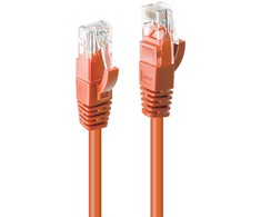 Tinklo Kabelis - LINDY Cat.6 U/UTP Tinklo Kabelis, RJ45, M/M, 250MHz, 10 m, Oranžinis
