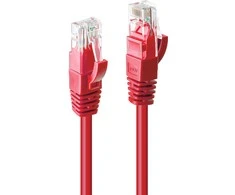 Tinklo Kabelis - LINDY Cat.6 U/UTP Tinklo Kabelis, RJ45, M/M, 250MHz, 20 m, Raudonas