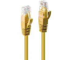Tinklo Kabelis - LINDY Cat.6 U/UTP Tinklo Kabelis, RJ45, M/M, 250MHz, 7.5 m, Geltonas