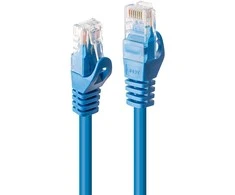 Tinklo Kabelis - LINDY Cat.6 U/UTP Tinklo Kabelis, RJ45, M/M, 250MHz, CCA, 7.5 m, Mėlynas