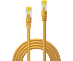 Tinklo Kabelis - LINDY RJ45 S/FTP LSZH Tinklo Kabelis, Cat.6A Kištukas, Cat.7 Neapdirbtas Kabelis, 1 m, Geltonas