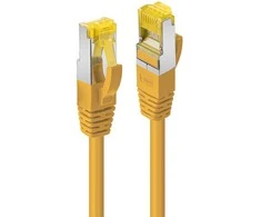 Tinklo Kabelis - LINDY RJ45 S/FTP LSZH Tinklo Kabelis, Cat.6A Kištukas, Cat.7 Neapdirbtas Kabelis, 10 m, Geltonas