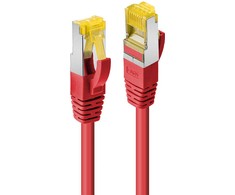 Tinklo Kabelis - LINDY RJ45 S/FTP LSZH Tinklo Kabelis, Cat.6A Jungtis, Cat.7 Raw, 10 m, Raudonas