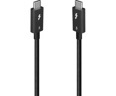 Thunderbolt Laidas - LINDY Thunderbolt 5 Laidas, 40Gbps, 100W PD, 1 m, Juodas