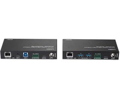HDBaseT Ilgintuvas - LINDY Cat.6A 2 Host USB 3.2 Gen 1 HDBaseT Ilgintuvas 100 m, Juodas