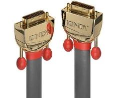 Vaizdo Kabelis - LINDY Gold LIne DVI-D SLD Dual Link Kabelis, M/M, 2560x1600, 60Hz, 15 m, Pilkas