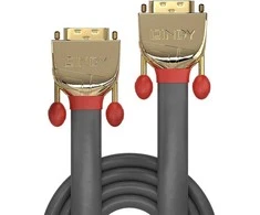 Vaizdo Kabelis - LINDY Gold LIne DVI-D SLD Dual Link Kabelis, M/M, 2560x1600, 60Hz, 15 m, Pilkas