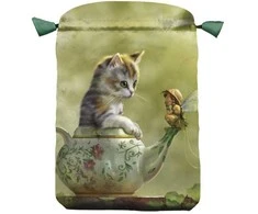 Lo Scarabeo Fantasy Cats Satininis Maišelis Kortoms