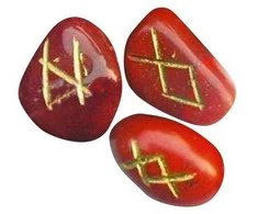 Lo Scarabeo Raudona Jasper Runos