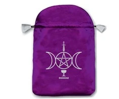 Lo Scarabeo Sensual Wicca Satininis Violetinis Maišelis Kortoms