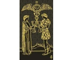 Lo Scarabeo Tarot Gold And Juodas Edition Taro Kortos
