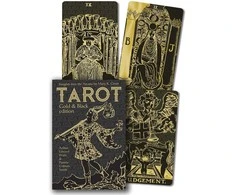Lo Scarabeo Tarot Gold And Juodas Edition Taro Kortos