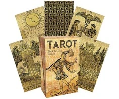 Lo Scarabeo Tarot Juodas And Gold Edition Taro Kortos