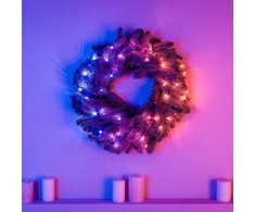 Lubinis šviestuvas Kalėdų Dekoracija - Twinkly Išankstinio Apšvietimo Venecija - 50 RGB LED, Regal 24" Žalias Laidas, Tipas C