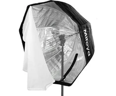 Lubinis šviestuvas Apšvietimo Įranga - MITOYA EASY Aštuonkampis Softbox 80cm Speedlite'ui