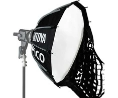 Lubinis šviestuvas Apšvietimo Įranga - MITOYA PICO Softbox 65cm BOWENS Adapteris su Tinklu