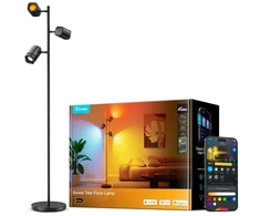 Lubinis šviestuvas Išmanioji Grindų Lempa - Govee Tree RGBWW LED, Wi-Fi &amp; Bluetooth, Balso Valdymas, Juoda
