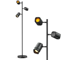Lubinis šviestuvas Išmanioji Grindų Lempa - Govee Tree RGBWW LED, Wi-Fi &amp; Bluetooth, Balso Valdymas, Juoda