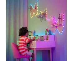 Kalėdinė girlianda Twinkly Candies 100 RGB LED USB- C, žalios spalvos laidas