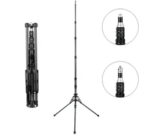Lubinis šviestuvas Mitoya Apšvietimo Stovas - HERON 210cm Anglies Pluošto 16mm Galva 3/8'' Sriegis Maksimalus Apkrova 3kg