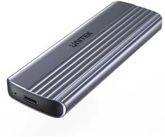 M.2 SSD Dėklas - Unitek S1241B01 NVMe USB-C 10Gbps Pilkas
