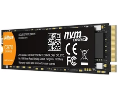 M.2 NVMe SSD - Dahua Technology 1TB PCIe Gen4x4, 5000 MB/s Skaityti, 4700 MB/s Rašyti, Juoda