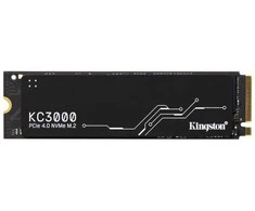 M.2 NVMe SSD - Kingston KC3000 1TB PCIe 4.0 7000 MB/s Skaityti 6000 MB/s Rašyti Juodas