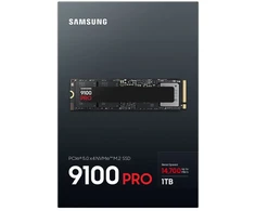M.2 SSD - Samsung 9100 PRO 1 TB PCIe 5.0 NVMe 14,700 MB/s Skaitymo 13,300 MB/s Rašymo