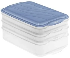 Maisto Saugojimo Indas - ROTHO Rondo 2x0.75L, 1x1.35L Mėlynas