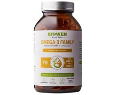 Maisto Papildas - BIOWEN Omega 3 TG Family 720mg EPA, 480mg DHA, 225 Kapsulės