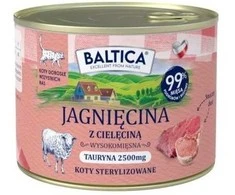 Baltic Agro BALTICA Smaki regionów ėriena with veal – šlapias kačių maistas – 185g