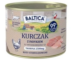 Baltic Agro BALTICA Smaki regionów vištiena with kalakutiena – šlapias kačių maistas – 185g