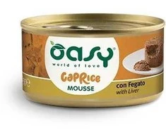 Maisto produktai - Oasy Caprice Mousse Kepenų 85g Be Gluteno Drėgnas Maistas
