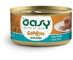 Maisto produktai - Oasy Caprice Mousse Upėtakis 85g Be glitimo Be grūdų