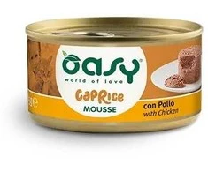 Maisto produktai - Oasy Caprice Mousse Vištiena Drėgnas Kačių Maistas 85g