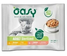 Maisto produktai - Oasy Chunks in Gravy šlapias kačių maistas 4x85g
