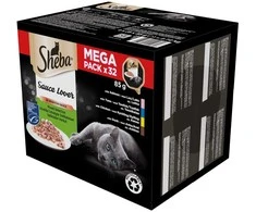 SHEBA anties/vištienos/alkūnės/tuno padažo formelė 32x85g