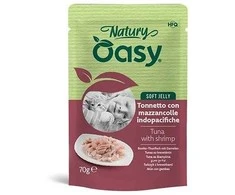 Maisto produktas - Oasy Natury minkšta želė tunas su krevetėmis 70g