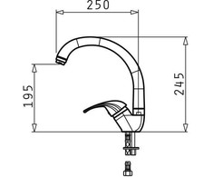 PYRAMIS OSSIA granite faucet polar baltas
