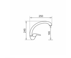 PYRAMIS OSSIA granite faucet vanilla