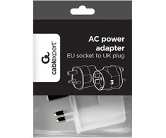 Gembird A-AC-EUFUKM-01 kintamosios srovės adapteris, EU Schuko lizdas su JK kištuku, 13 A