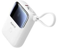 Havit PB5215 - 10000mAh išorinė baterija, balta