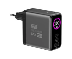 Maitinimo šaltinis - Newell GaN 100 W TFT įkroviklis (100W, 2x USB-C, 1x USB-A)