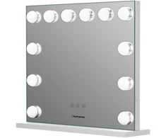 Makiažo veidrodis su LED apšvietimu Humanas HS-HM02 (Baltas)