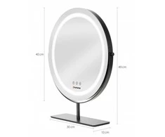 Makiažo veidrodis su LED apšvietimu Humanas HS-HM Scarlet (Juodas)