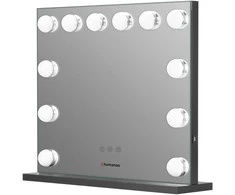 Makiažo veidrodis su LED apšvietimu Humanas HS-HM02 (Juodas)