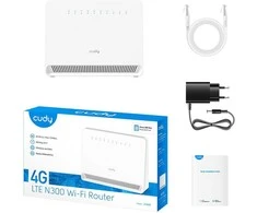 Maršrutizatorius Belaidis maršruto parinktuvas CUDY LT400E_EU Wi-Fi 300 Mbps 2,4 GHz 4G LTE SIM