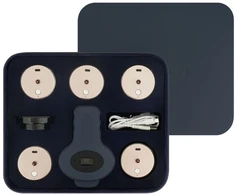 Masažuoklis - Medivon Celestine Elektrinis Vakuuminio Masažo Aparatas, 12 Lygių, 6 Galvutės, USB-C, 1 800 mAh